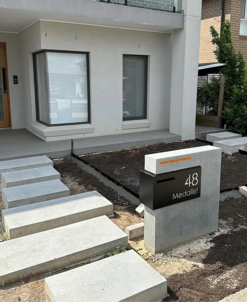 Custom Rectangle LED Stainless Steel Brick in Mailbox
