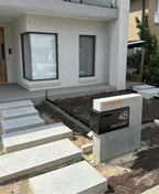 Custom Rectangle LED Stainless Steel Brick in Mailbox