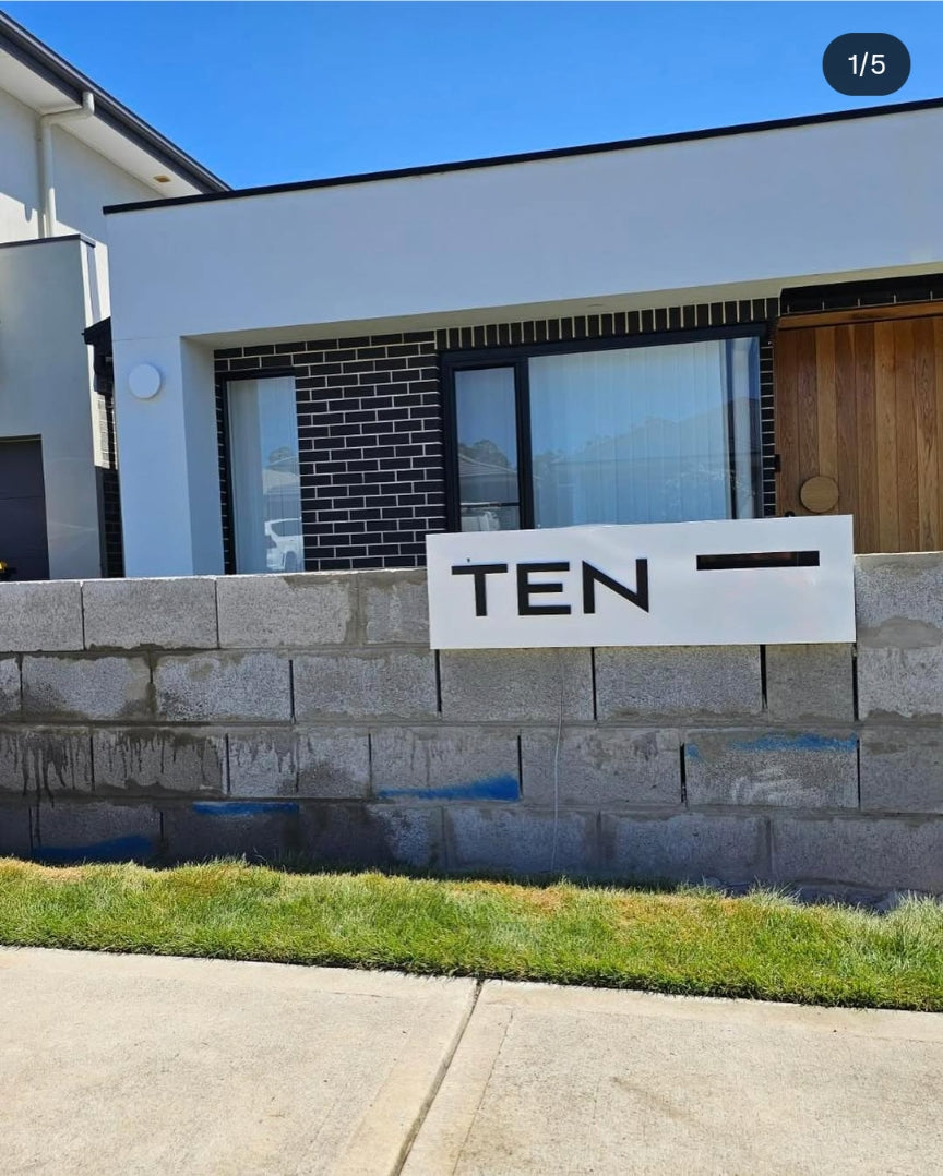 Custom Rectangle LED Stainless Steel Brick in Mailbox