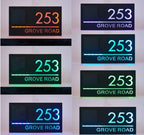 Solar Custom Acrylic House/Letterbox Sign